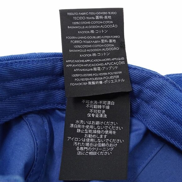 Balenciaga Cap Cotton Blue L Logo Stylish main image 7